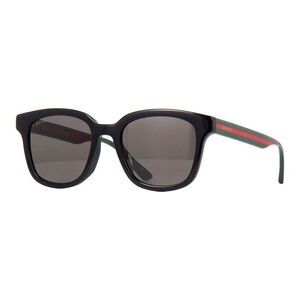 Gucci Sunglasses Square Full Rim, Black Frame and Dark Grey Lens GG0847SK001